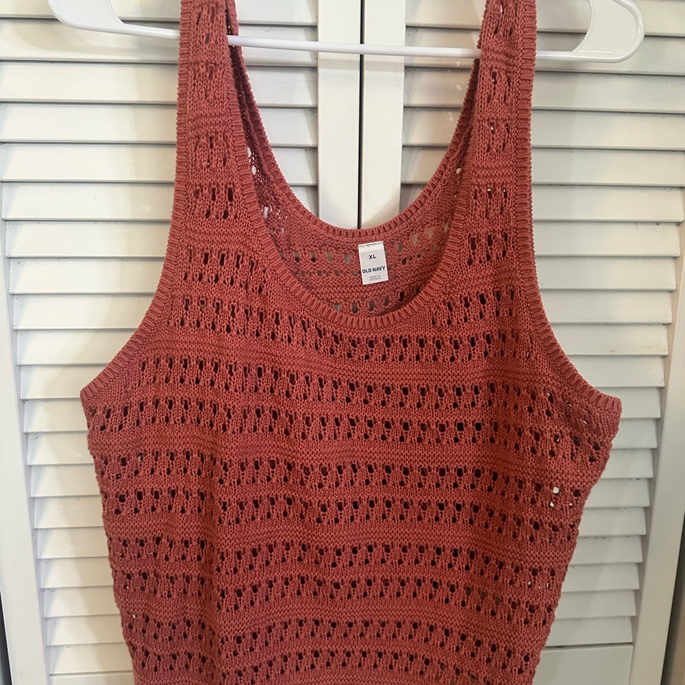 Old Navy Women's Crochet Tank Top - Rust